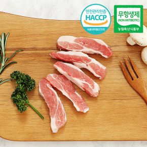 [아우내축산]무항생제HACCP 1등급 한돈 가브리살 구이용 500g