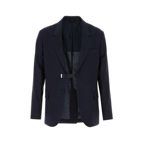 펜디 울 캔버스 블레이저 FJ0987AYU7 F0QG0 Blue