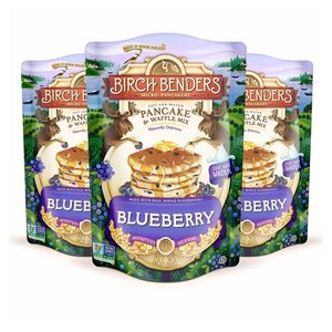  [해외직구]버치 벤더스 블루베리 팬케이크 와플 믹스 397g 3팩 Birch Benders Blueberry Pancake Waffle Mix 14oz