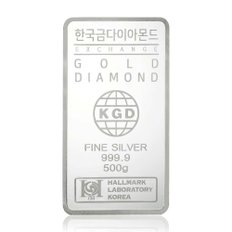 한국금다이아몬드 실버바 AG 500g 999.9 은투자 은시세