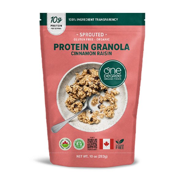 원디그리 유기농 시나몬 레이즌 프로틴 그래놀라 283g 1봉