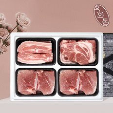 [1/8(수) 순차출고][냉장][우화돈]프리미엄 보성녹돈 한돈선물세트 특선 4호 2kg (삼겹살500g/목살500g/앞다리살500g 2팩)