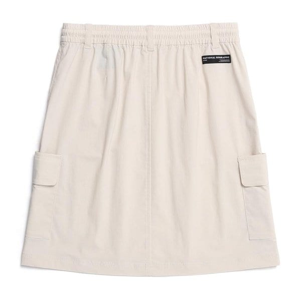 [여주점] N252WSK010 여성 우븐 카고 스커트 LBEIGE