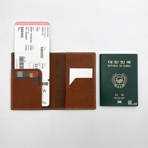천연가죽 여권케이스 - 이니셜 각인
