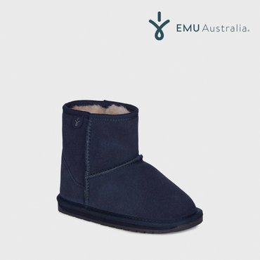 EMU Australia [공식판매처] 이뮤 키즈 Wallaby Mini 어그 부츠 Midnight