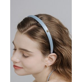 HTY023 Glossy slim blue hairband