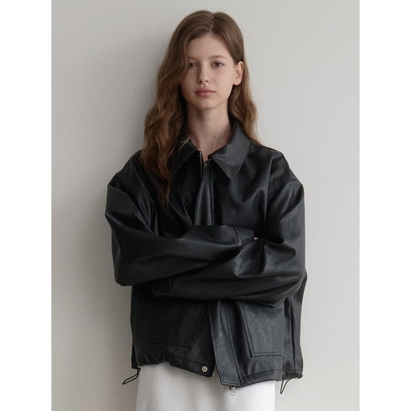 Les  Pocket Leather Jacket (brown)