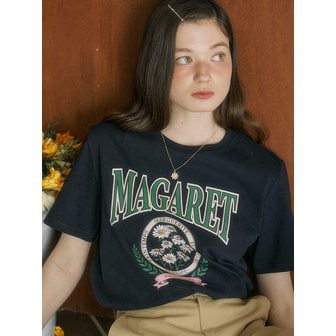 아워호프 Margaret Artwork T-shirt - Navy