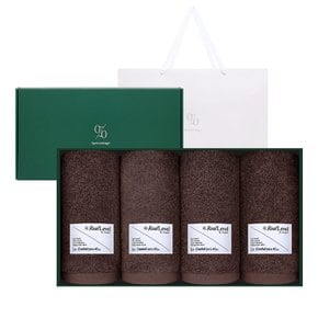송월타올 1퍼센테이지 크런치 210g 40수 타올 4P 선물세트