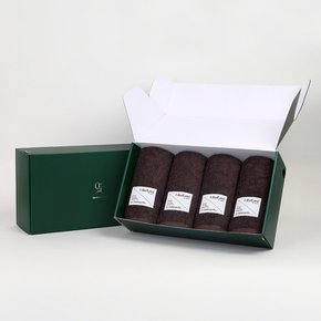 송월타올 1퍼센테이지 크런치 210g 40수 타올 4P 선물세트