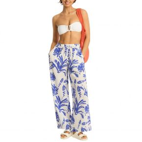 4253667 Sea Level Tradewind Beach High Waist Cotton Gauze Cover-Up Pants