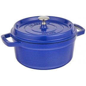 staub 22cm] IH La Cocotte Round 40508-228 스토우브 [피코 코콧 라운드 블루베리 양손 주물