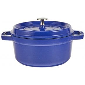 staub 22cm] IH La Cocotte Round 40508-228 스토우브 [피코 코콧 라운드 블루베리 양손 주물