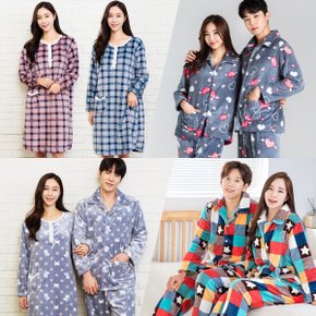 겨울 잠옷 바지 커플 수면 밍크 극세사 여성 아동 주니어 초등 원피스 바지