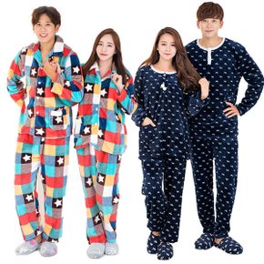 겨울 잠옷 바지 커플 수면 밍크 극세사 여성 아동 주니어 초등 원피스 바지