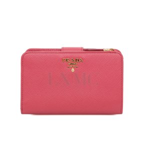 [중고명품] 프라다 사피아노 지갑 핑크지갑 1M1225