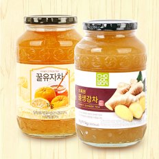 [자연을마시다] 꿀유자차1kg+꿀생강차1kg