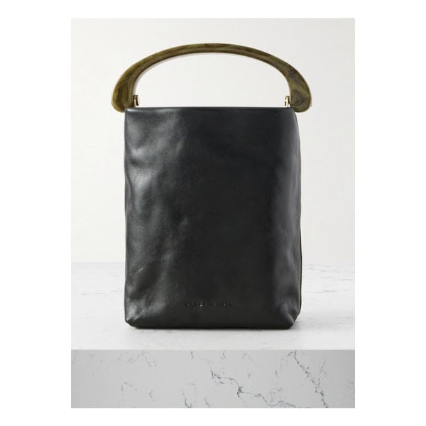 미니 장식 가죽 토트 블랙 46376663162872413