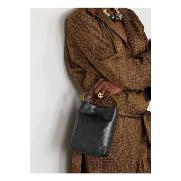 미니 장식 가죽 토트 블랙 46376663162872413