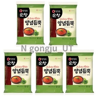  청정원 순창 리필 비닐 포장 양념듬뿍 쌈장 500g 5개