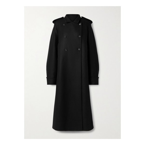 케이트 도나 오버사이즈 더블 브레스트 울 코트 블랙 46376663162912973