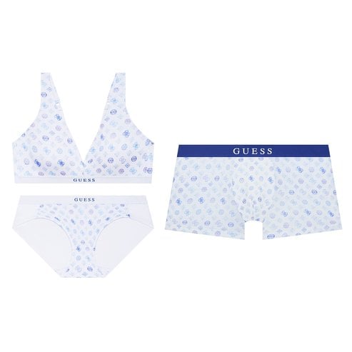 게스언더웨어 (노와이어)심볼 로고라인 남여커플세트(ODWBR796/ODMDR796BU)