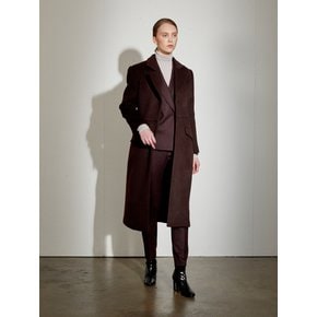 CASHMERE DOR COAT_BROWNWINE