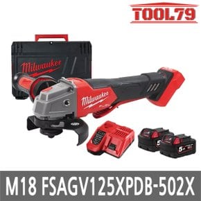 M18 FSAGV125XPDB-502X 5인치 충전그라인더18V