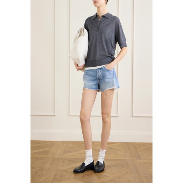 파커 디스트레스드 데님 쇼츠 46376663163028847