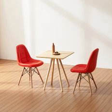 세레나 사각 젤리에코 2인 테이블 (테이블+의자2)