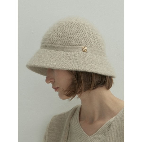 캐시미어100% 아델 버킷 햇_SAC231001