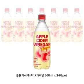 무료배송 클룹 애사비소다 오리지널 500ml x24개pet 저칼로리탄산음료