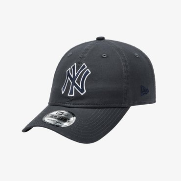 뉴에라 MLB 뉴욕 양키스 베이직 아웃라인 언스트럭쳐 볼캡 다크 그라파이트 14561859