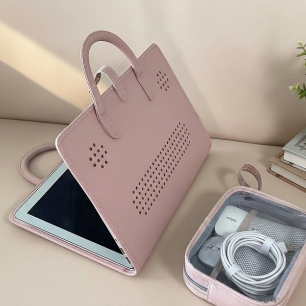 [옷자락] 여성용 인조가죽 노트북 가방 핸들 커버