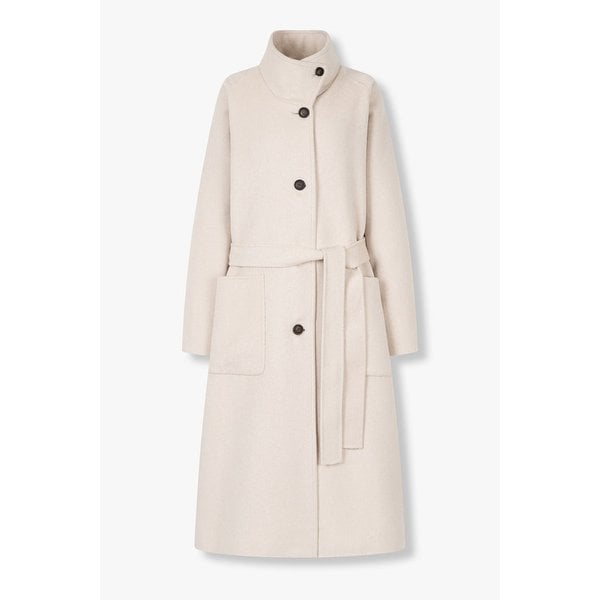 오버핏 하이넥 울블렌드 코트 91F5411783006