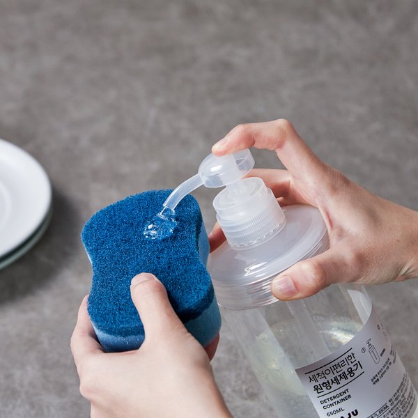 세척이 편리한 원형 세제용기650ml