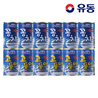 유동 꽁치 400g  x6개 +고등어 400g x6개