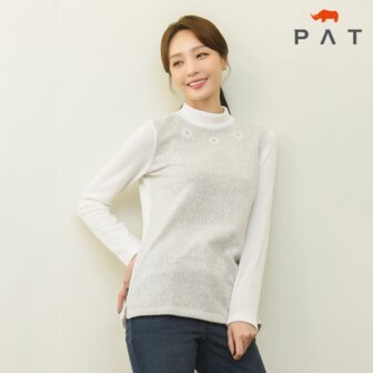 PAT [PAT여성] 여성 목크 앞판 프린트 티셔츠_1G85480