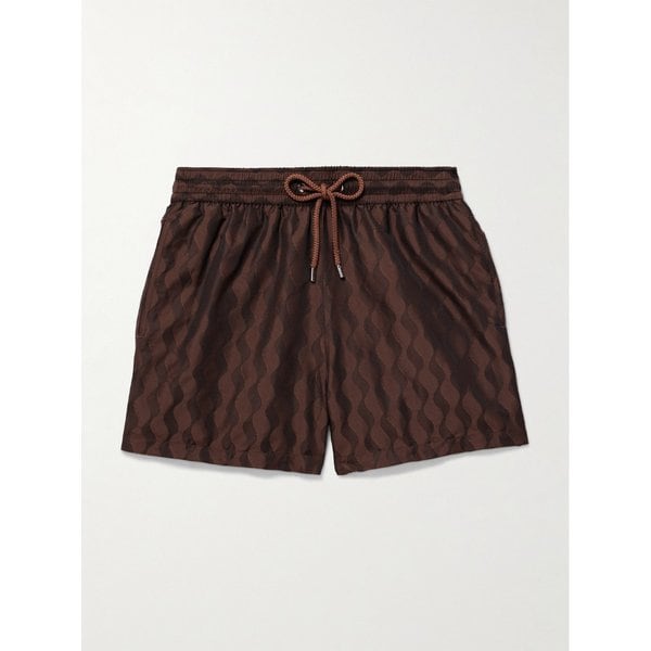 프레스코볼 카리오카 리오 스트레이트 레그 미드 렝스 자카드 스윔 쇼츠 46376663163008307