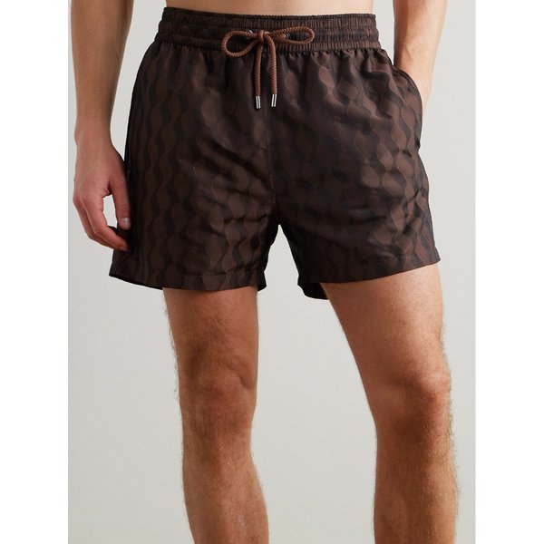 프레스코볼 카리오카 리오 스트레이트 레그 미드 렝스 자카드 스윔 쇼츠 46376663163008307