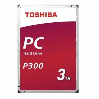 도시바 P300 3TB 3.5인치 HDD 하드디스크 HDWD130 (SATA3/7200/64M)