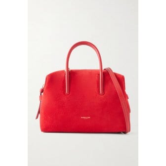 DEMELLIER 드멜리어 스몰 스톡홀름 가죽 트림 스웨이드 토트백 46376663162980018