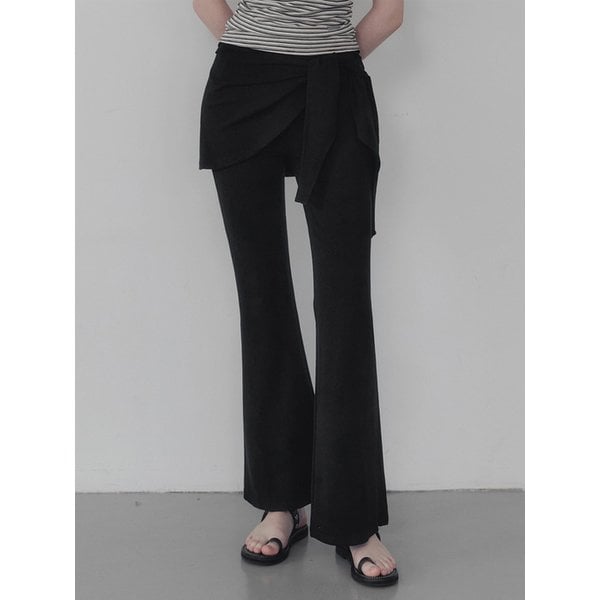 뉴츠 레이어드 랩스커트 팬츠