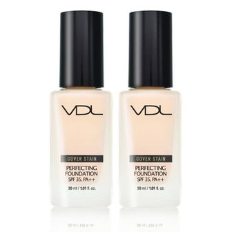  VDL 커버스테인 퍼펙팅 파운데이션 30ml A02 (21호 핑크/미디움톤) 2개