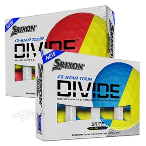 미국 스릭슨 디바이드 골프공 큐스타 반반골프공 3피스 SRIXON Q-STAR TOUR DIVIDE GOLF BALLS