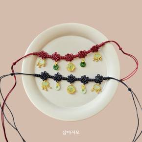 금테 매듭띠 돌띠