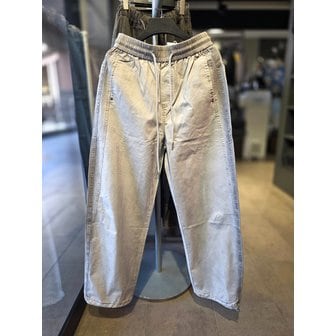 더블제이디 [시흥점] 26 코튼 라인워싱  스트링팬츠(그레이)/JHZZ80102GY