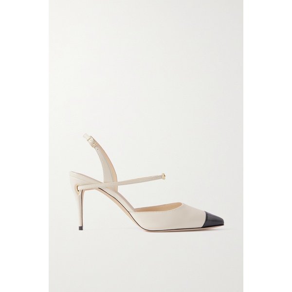 제니퍼 차만디 비토리오 85 가죽 페이턴트 가죽 슬링백 펌프스 1647597290616952