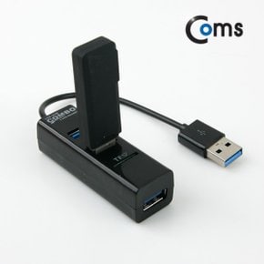 [IB603] Coms USB 3.1 카드리더기, USB 3Port (Black)