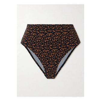 토템 셔링 프린트 스트레치  비키니 브리프 브라운 1647597325595069